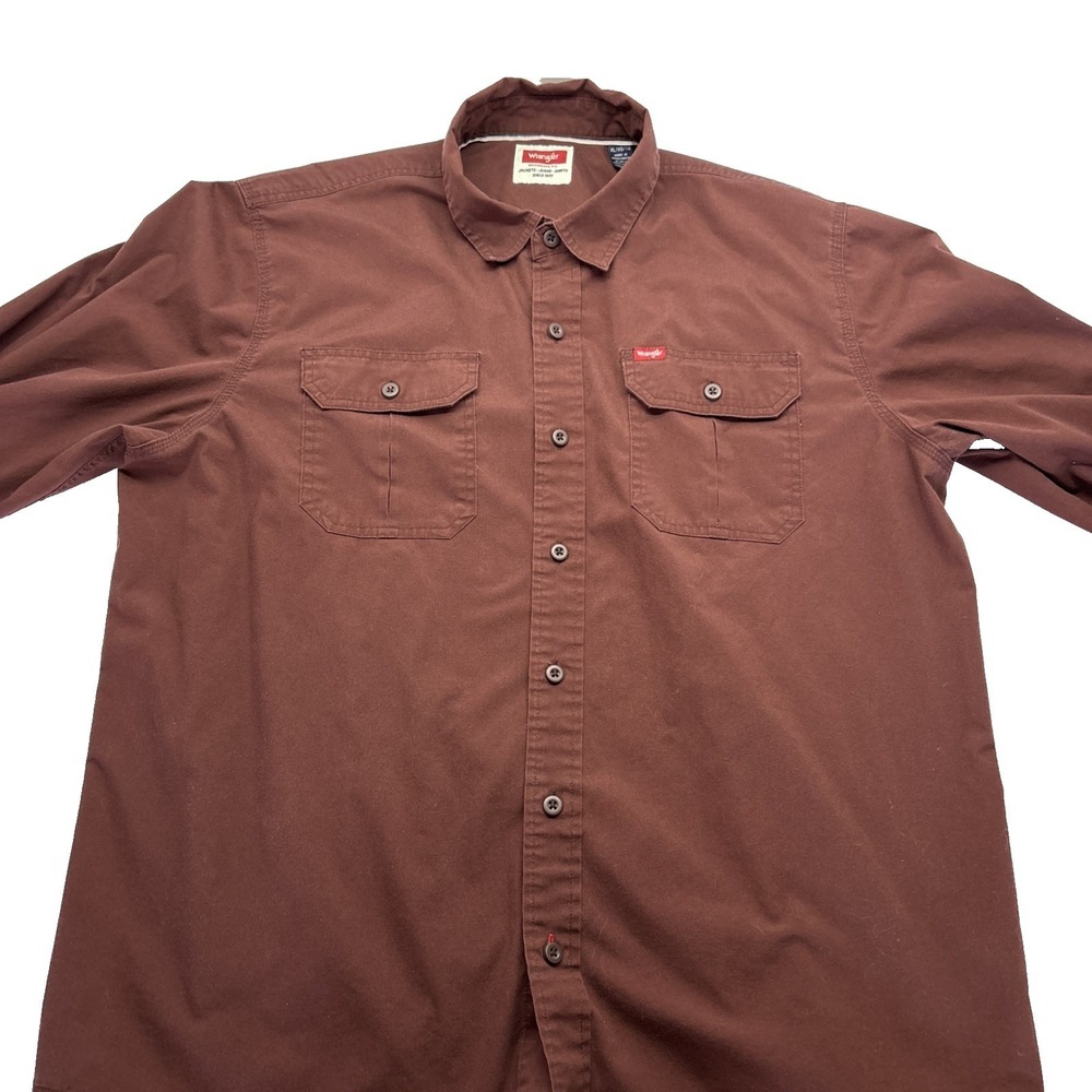 Wrangler Men's Long Sleeve Button Shirt‎ Work Casual XL